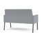 Lesro Mystic Lounge Reception Loveseat, Charcoal, RS Fog Upholstery ML1501 - alternate 2